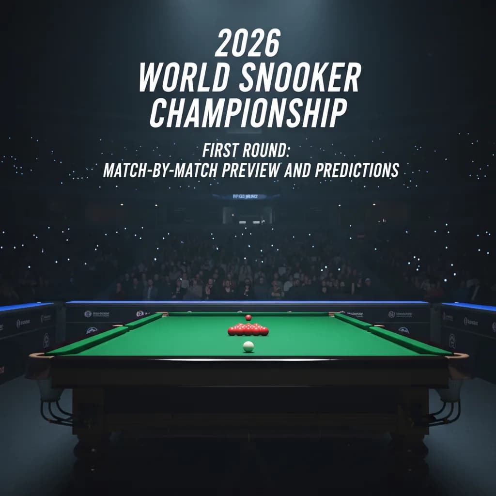 2026 World Snooker Championship First Round: Match-by-Match Preview and Predictions