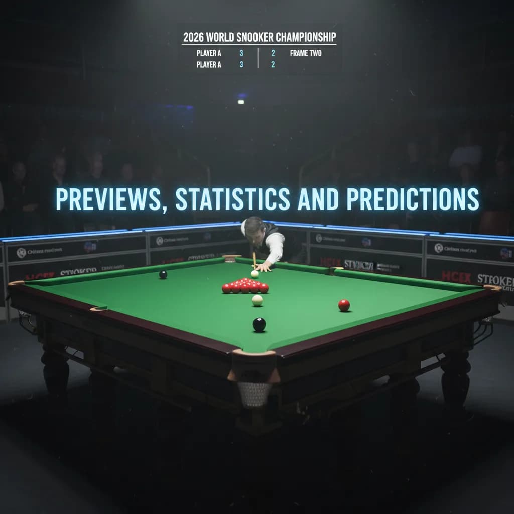 2026 World Snooker Championship Round Two: Previews, Statistics and Predictions