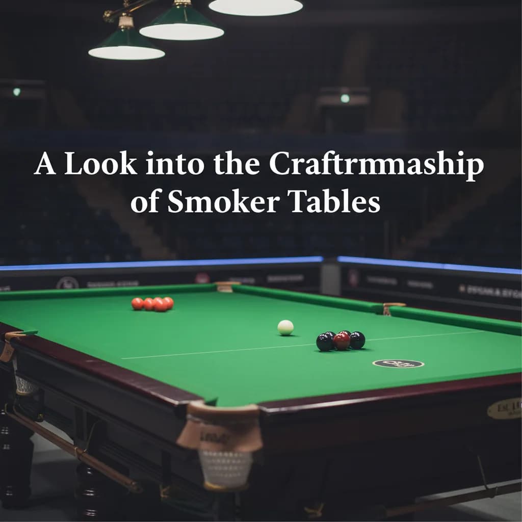 A Look into the Craftsmanship of Snooker Tables