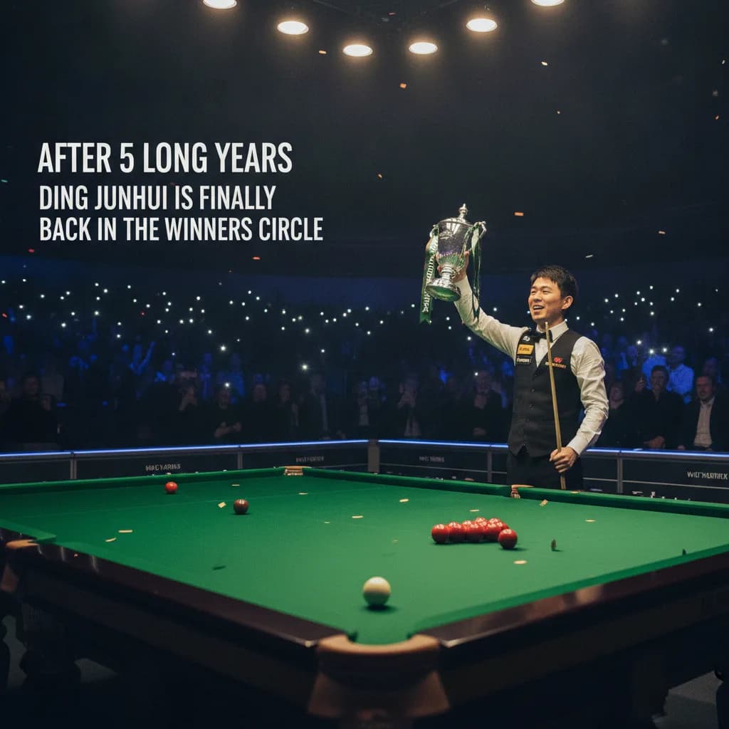 After 5 Long Years Ding Junhui is Finally Back in The Winners Circle