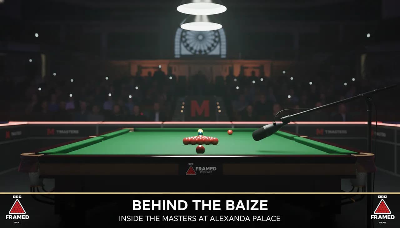 Behind the Baize: Framed Podcast Goes Inside the Masters at Alexandra Palace