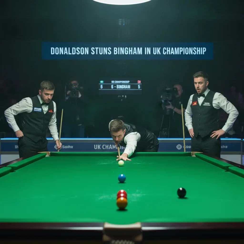 Donaldson stuns Bingham in UK Championship