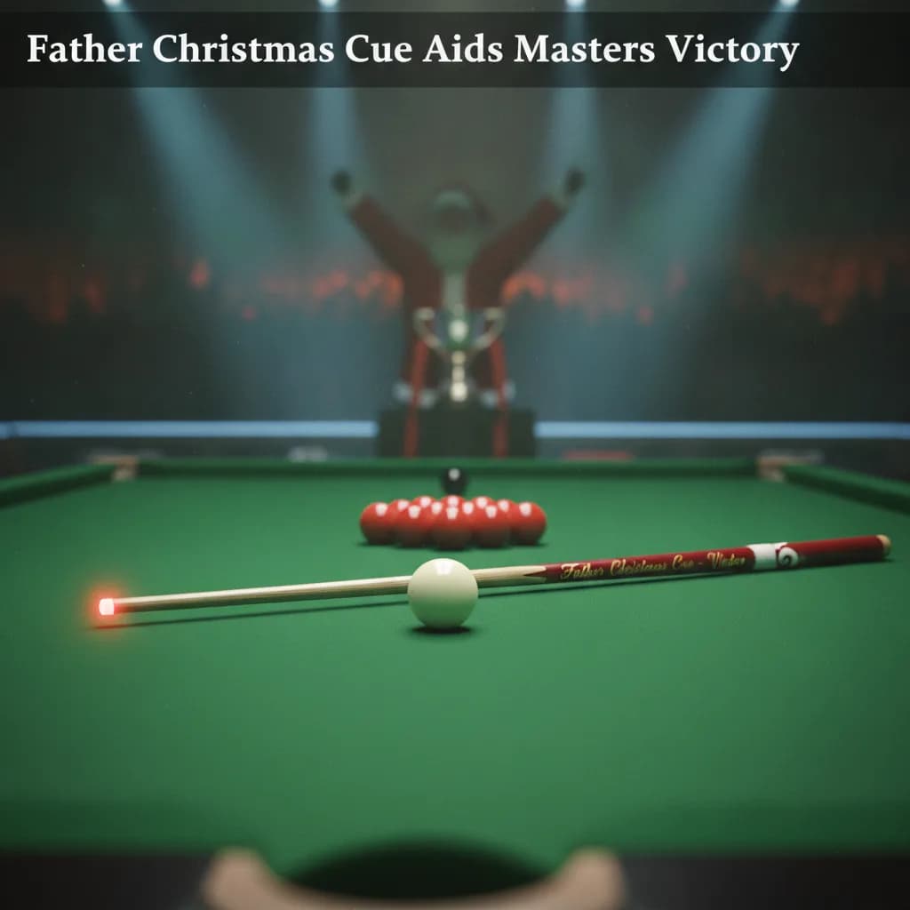 Father Christmas Cue Aids Masters Victory