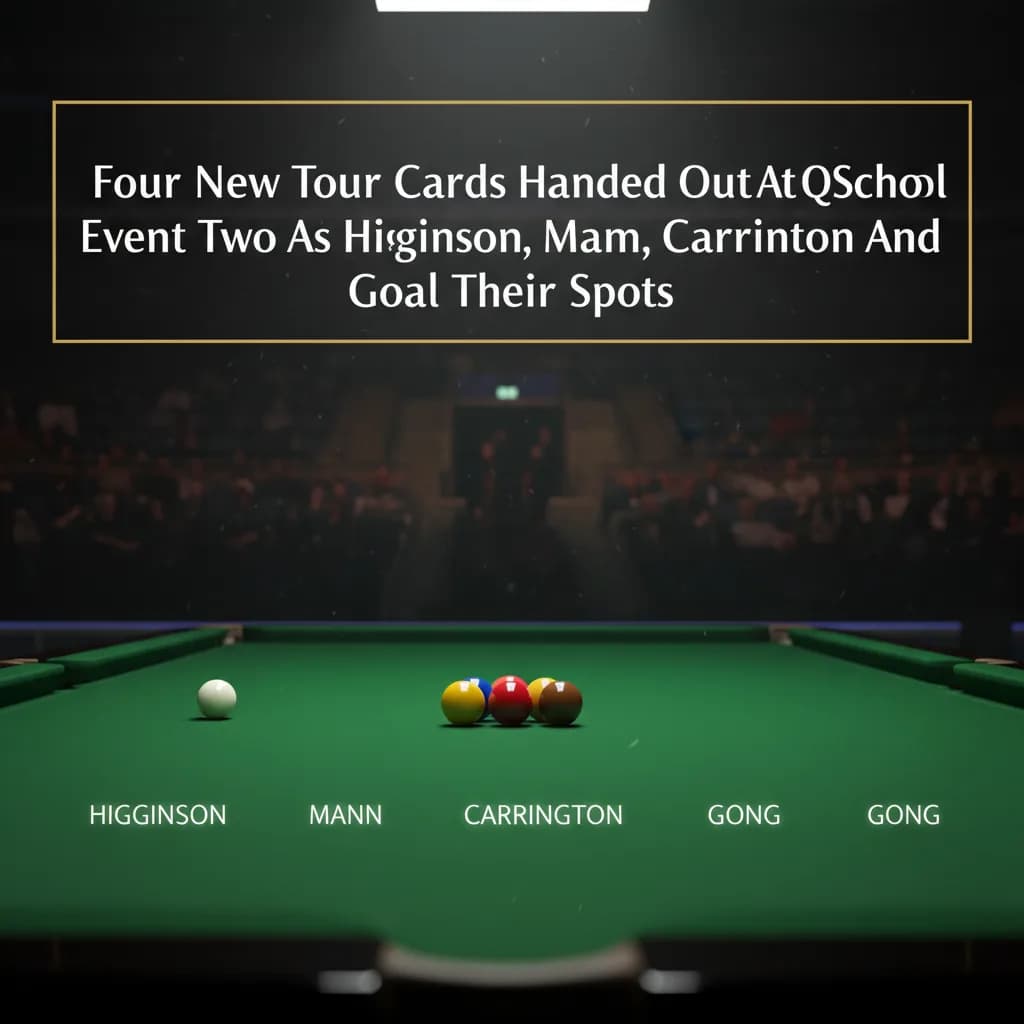 Four New Tour Cards Handed Out At Q School Event Two As Higginson, Mann, Carrington And Gong Seal Their Spots