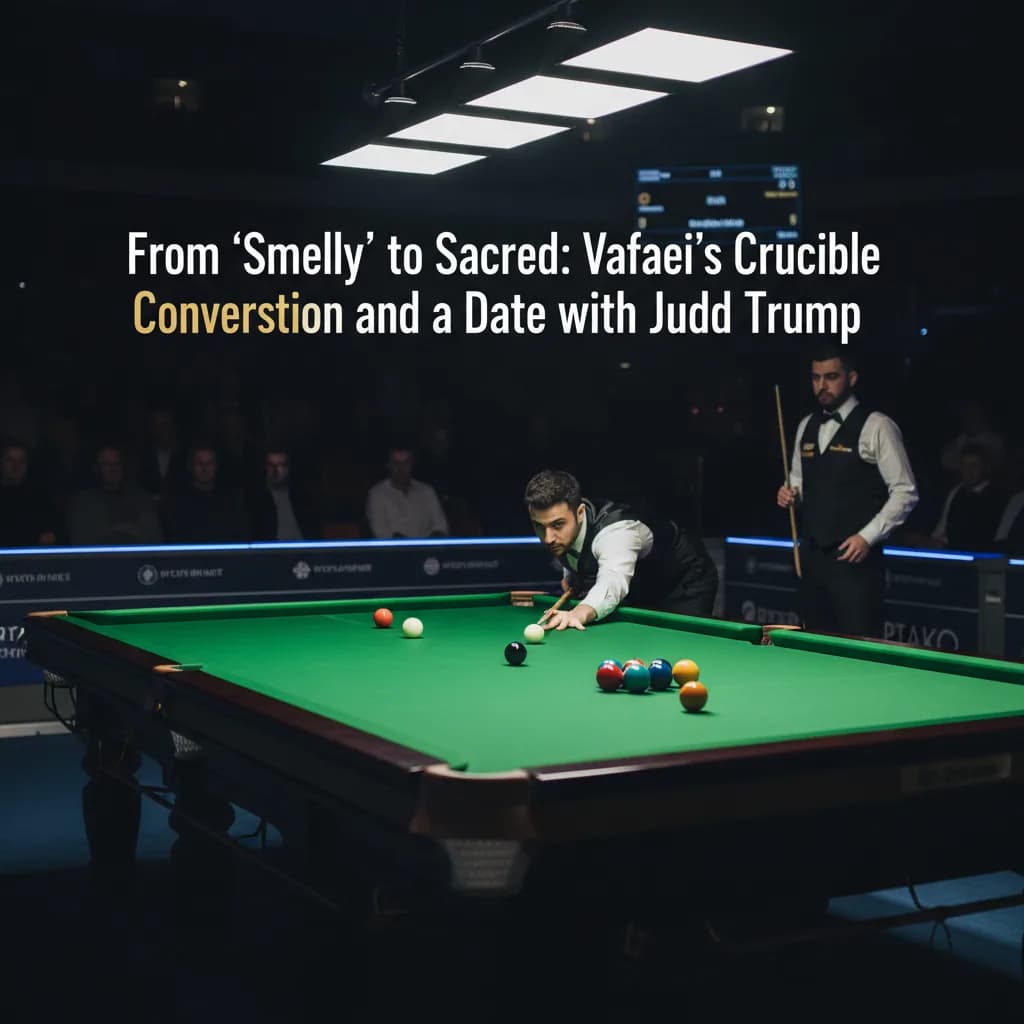 From 'Smelly' to Sacred: Vafaei's Crucible Conversion and a Date with Judd Trump