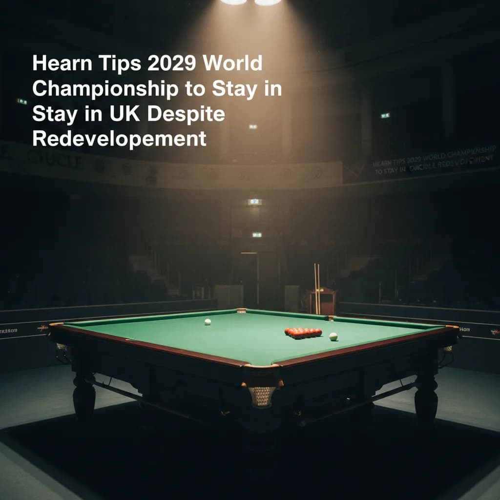 Hearn Tips 2029 World Championship to Stay in UK Despite Crucible Redevelopment