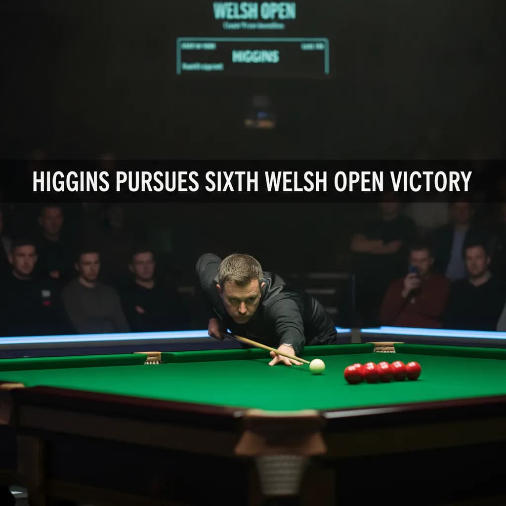 Higgins Pursues Sixth Welsh Open Victory