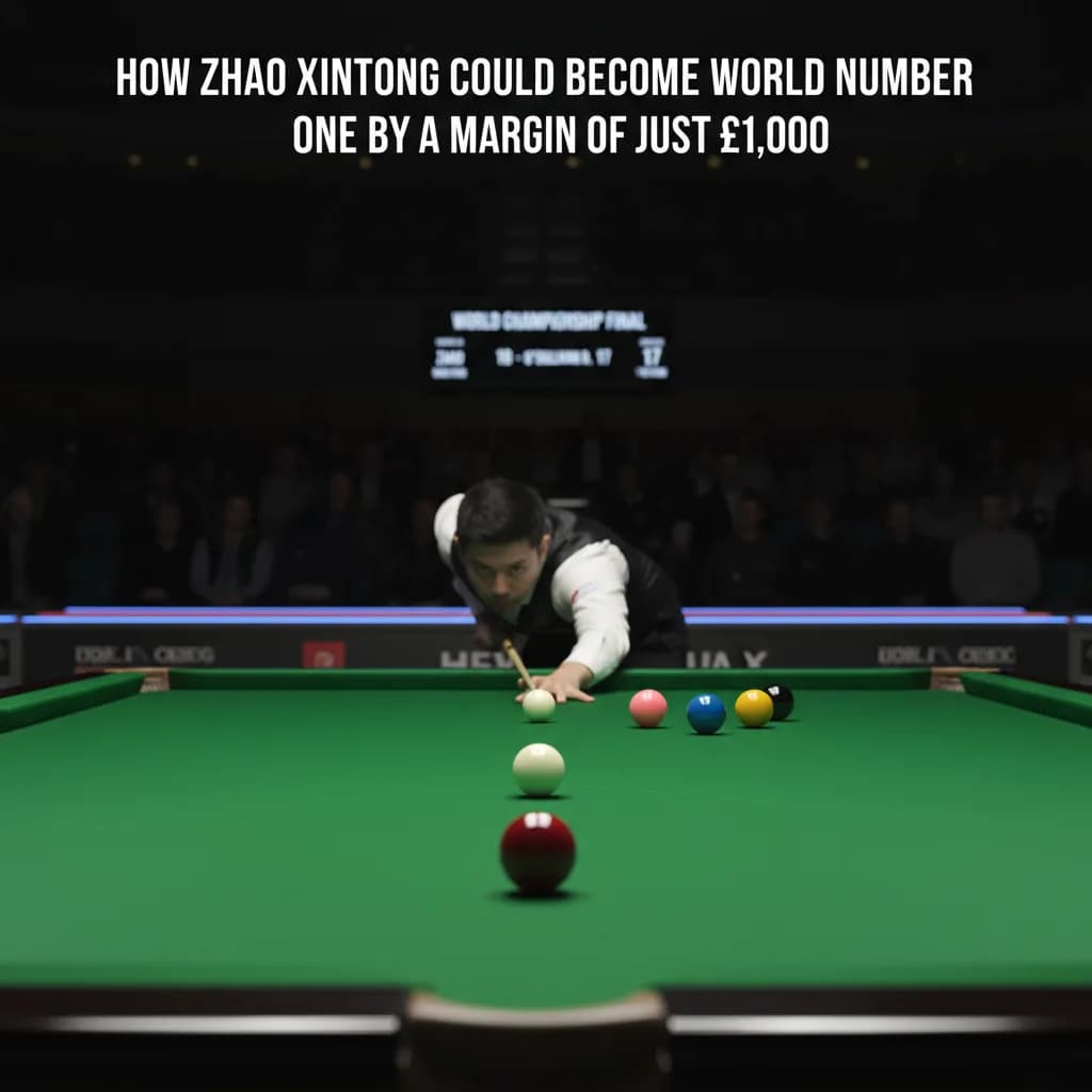 How Zhao Xintong Could Become World Number One By A Margin Of Just £1,000