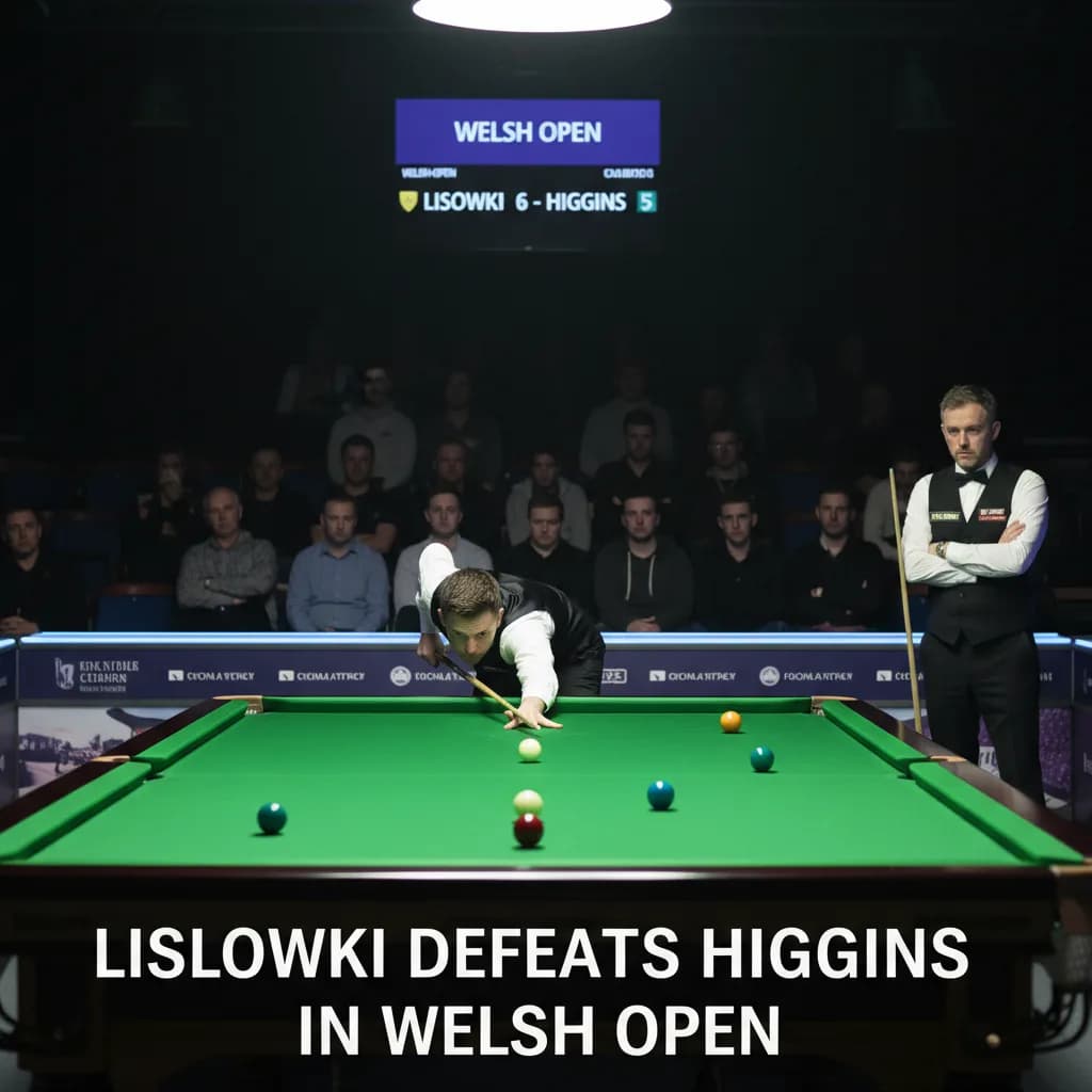 Lisowski Defeats Higgins in Welsh Open
