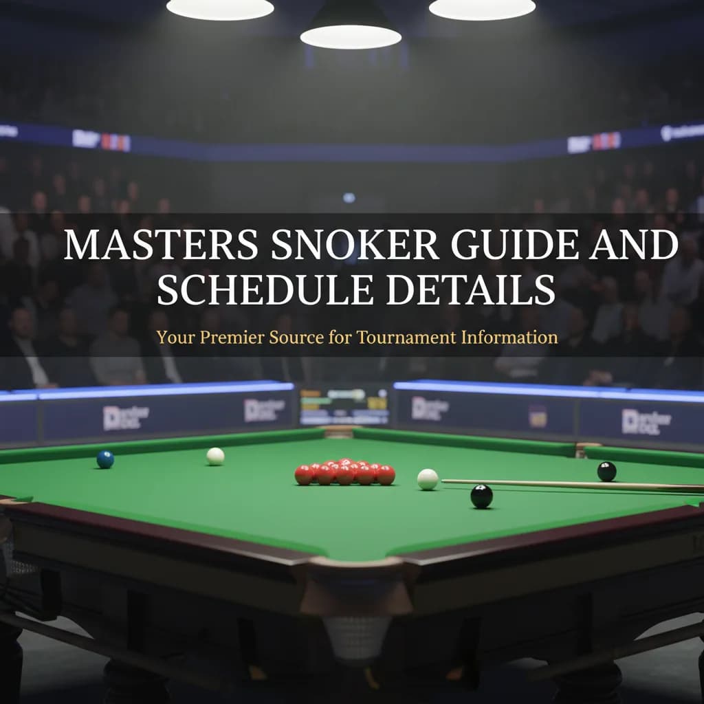 Masters Snooker Guide and Schedule Details