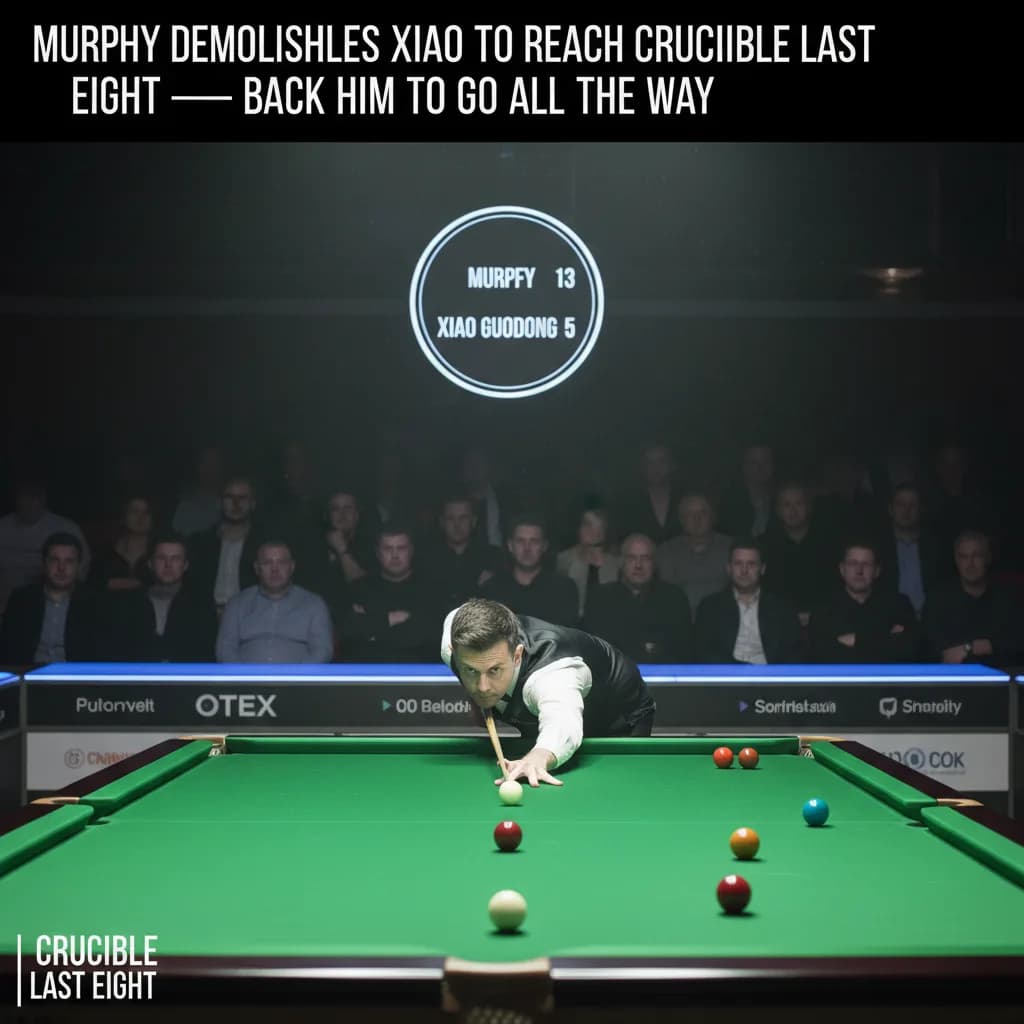 Murphy Demolishes Xiao to Reach Crucible Last Eight — Back Him to Go All the Way