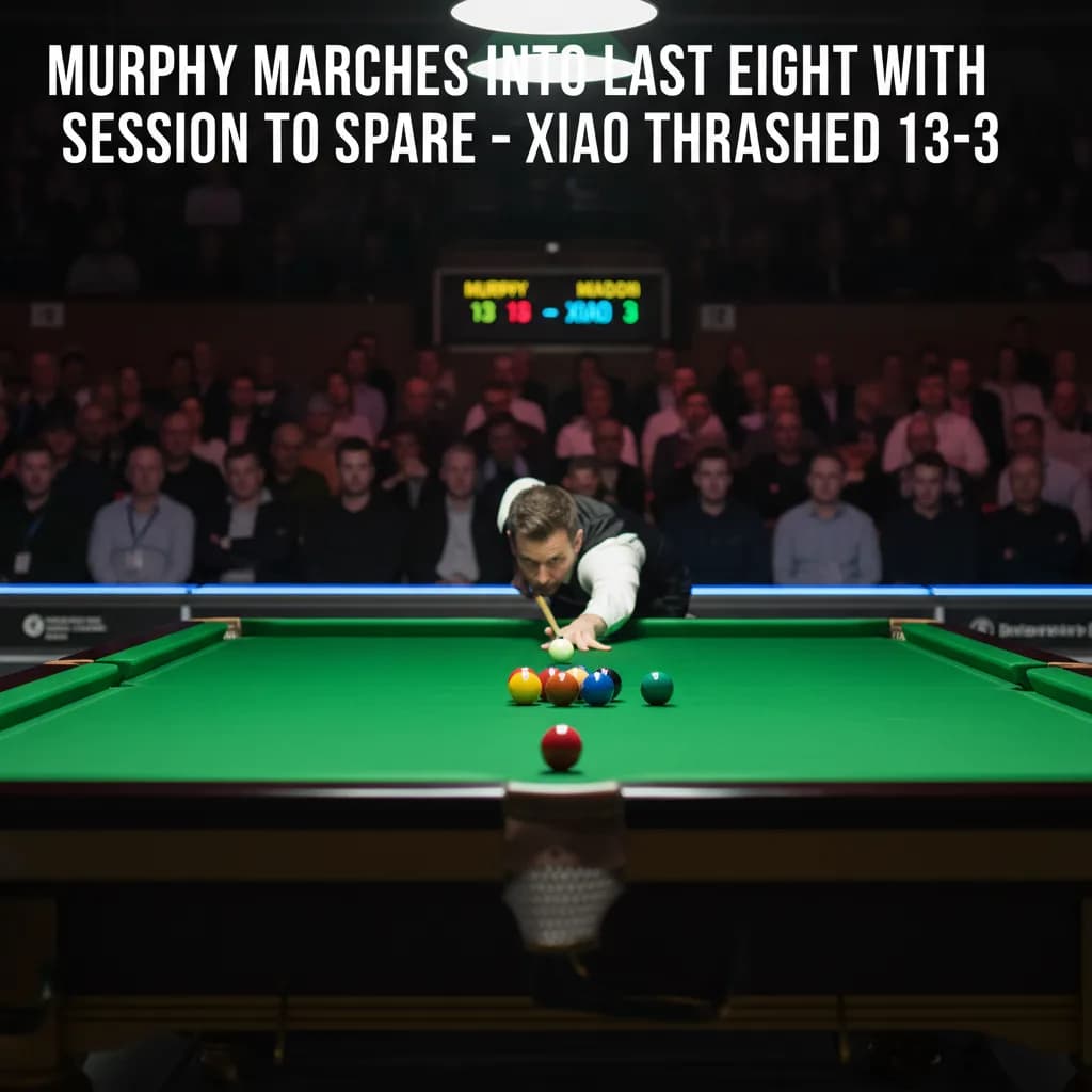 Murphy Marches Into Last Eight With Session to Spare — Xiao Thrashed 13-3