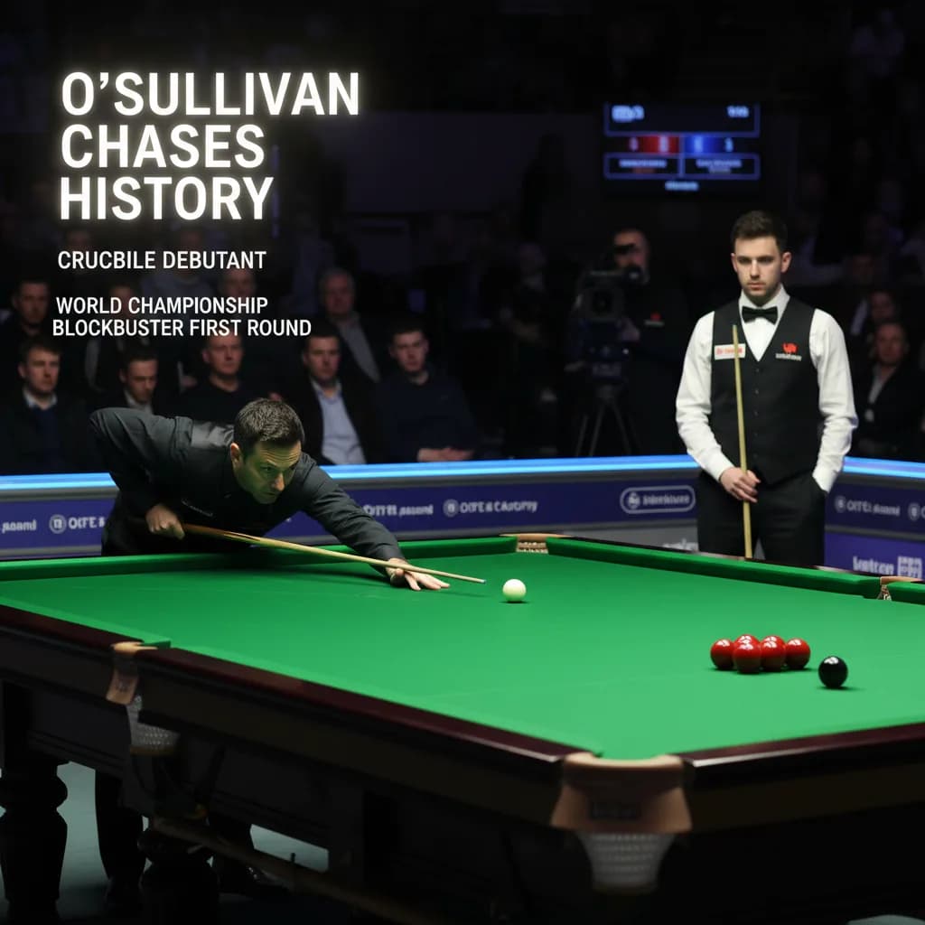 O'Sullivan Chases History Against Crucible Debutant as World Championship Draw Delivers Blockbuster First Round