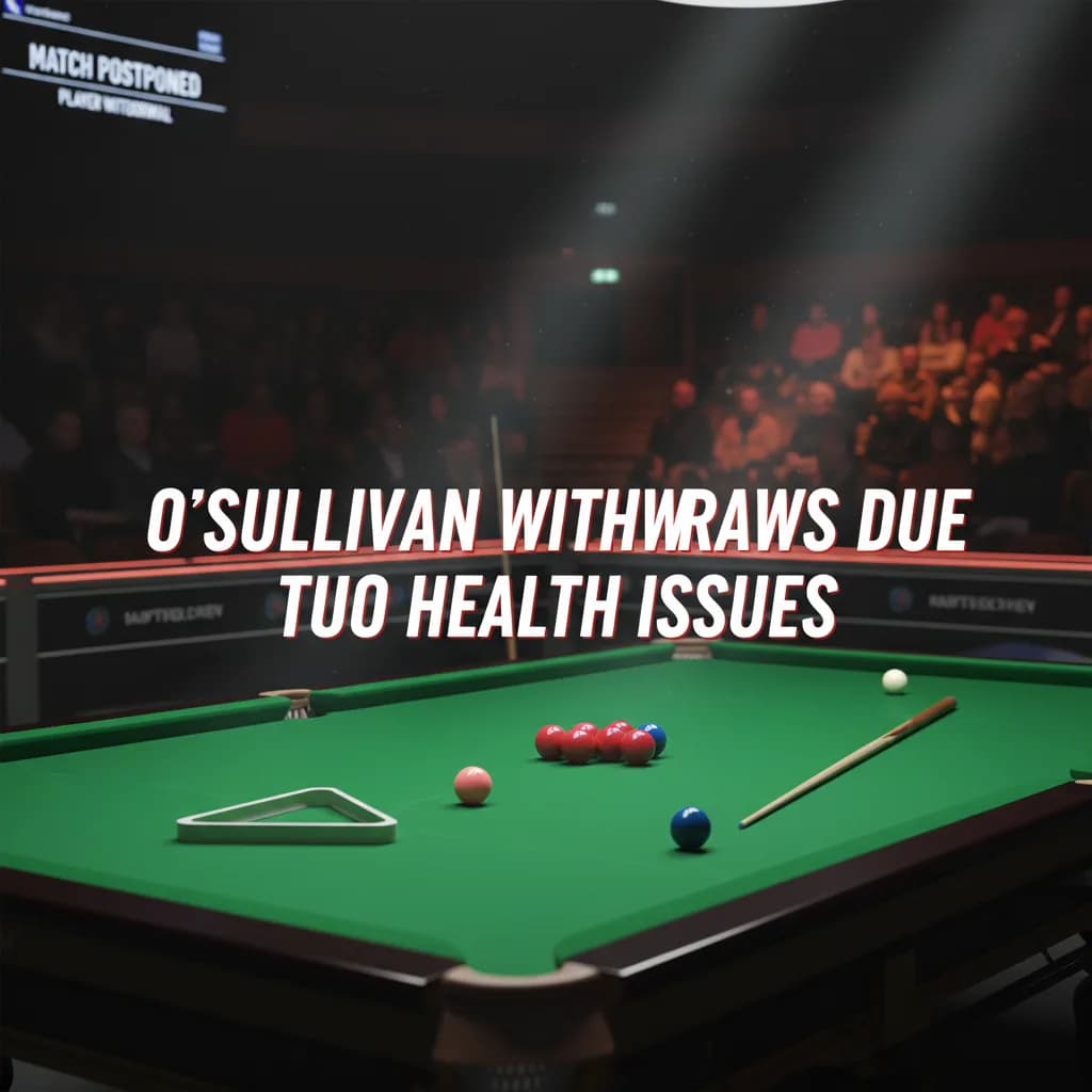 O'Sullivan Withdraws Due to Health Issues