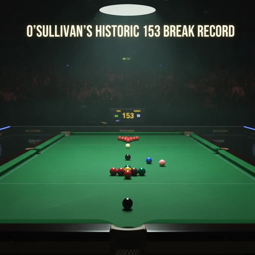 O'Sullivan's Historic 153 Break Record