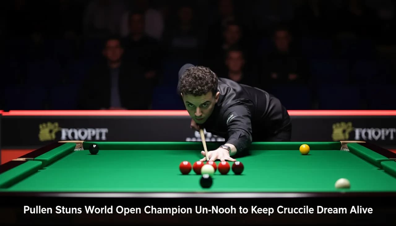 Pullen Stuns World Open Champion Un-Nooh to Keep Crucible Dream Alive