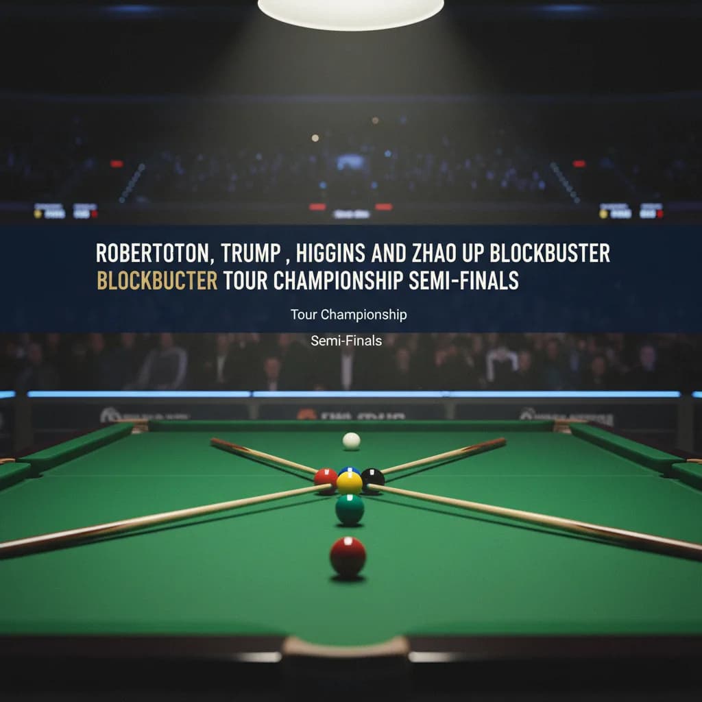 Robertson, Trump, Higgins and Zhao Set Up Blockbuster Tour Championship Semi-Finals