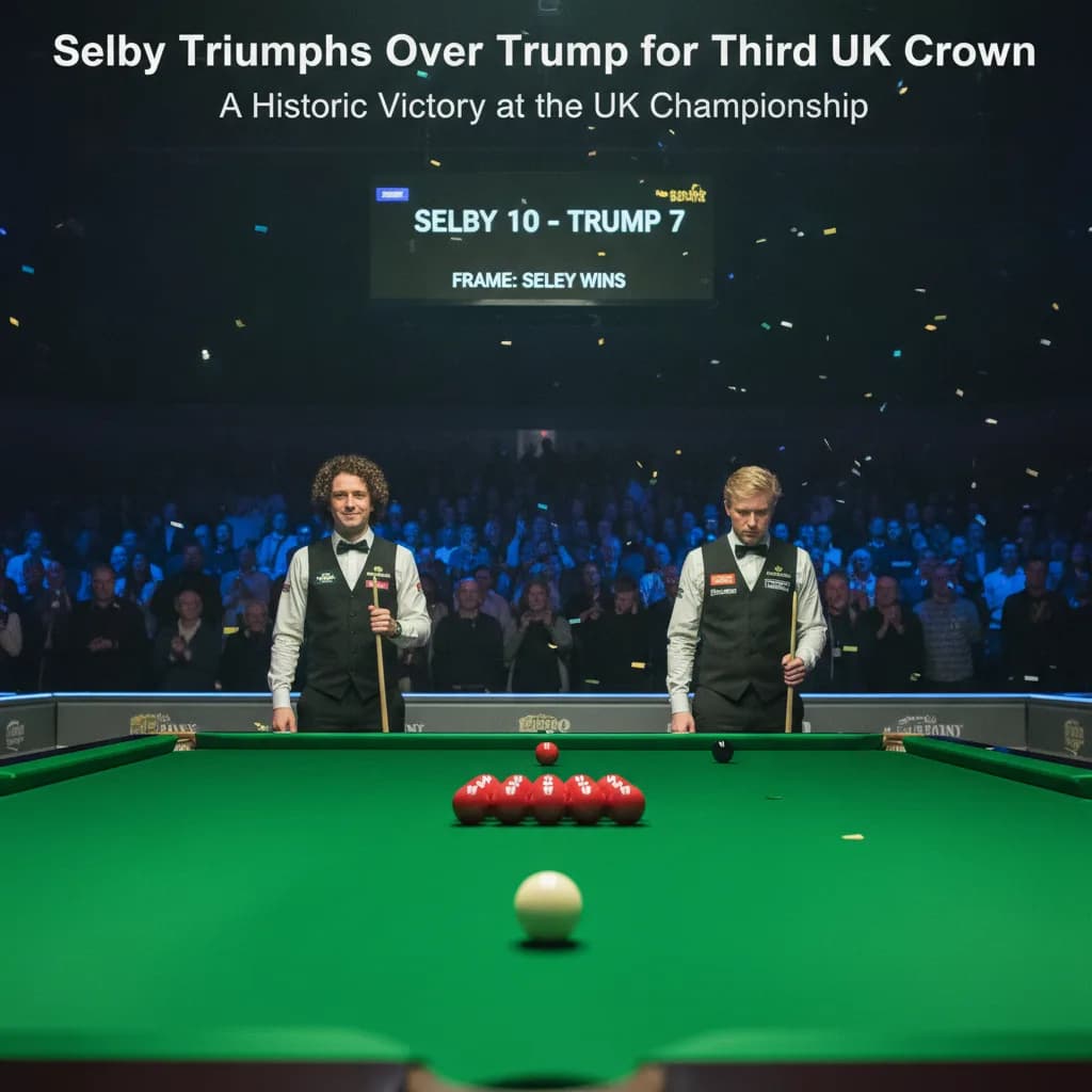 Selby Triumphs Over Trump for Third UK Crown