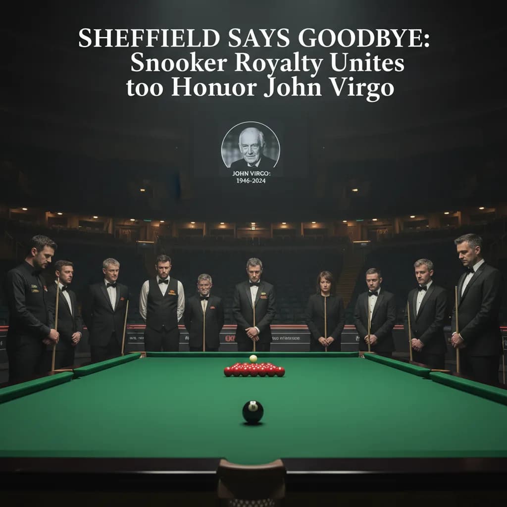 Sheffield Says Goodbye: Snooker Royalty Unites to Honour John Virgo
