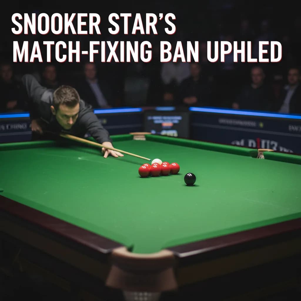 Snooker star's match-fixing ban upheld