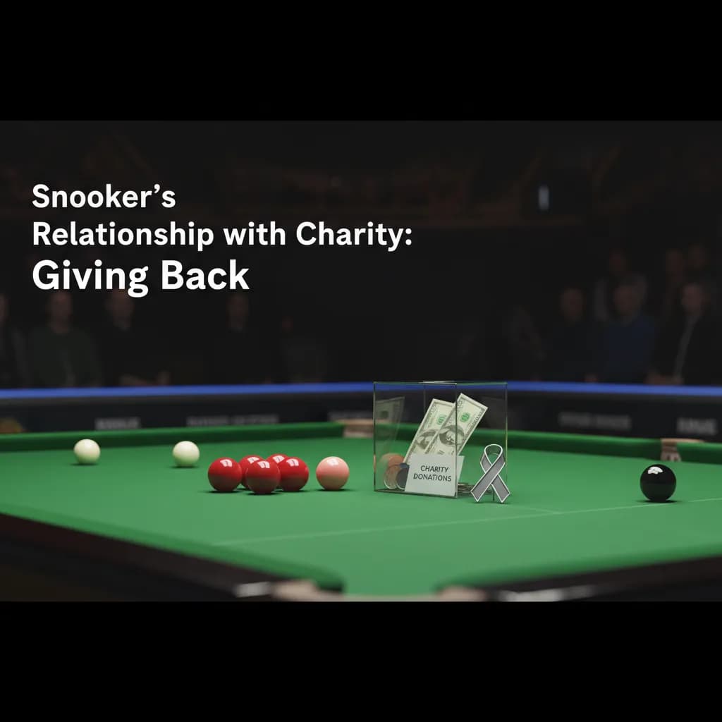 Snooker's Relationship with Charity: Giving Back