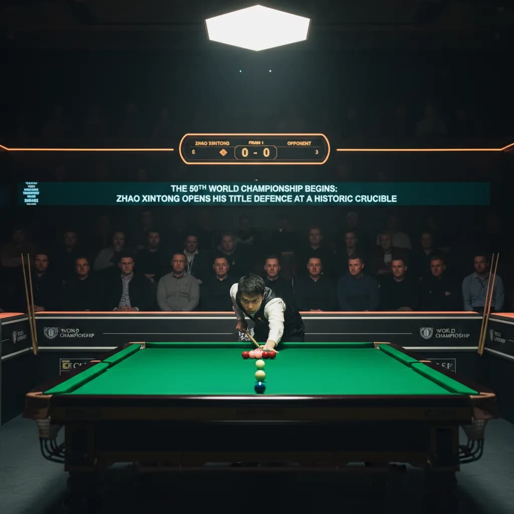 The 50th World Championship Begins: Zhao Xintong Opens His Title Defence at a Historic Crucible