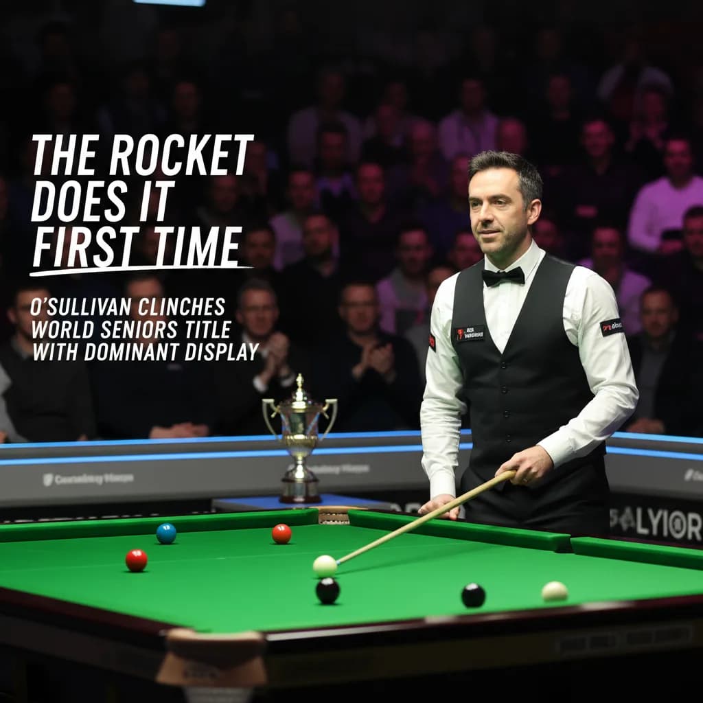 The Rocket Does It First Time: O'Sullivan Clinches World Seniors Title With Dominant Display