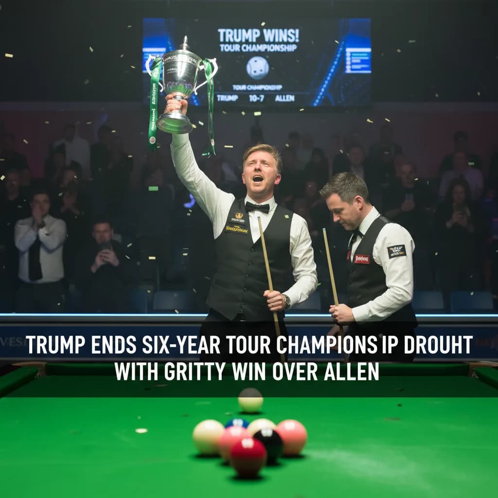 Trump Ends Six-Year Tour Championship Drought With Gritty Win Over Allen