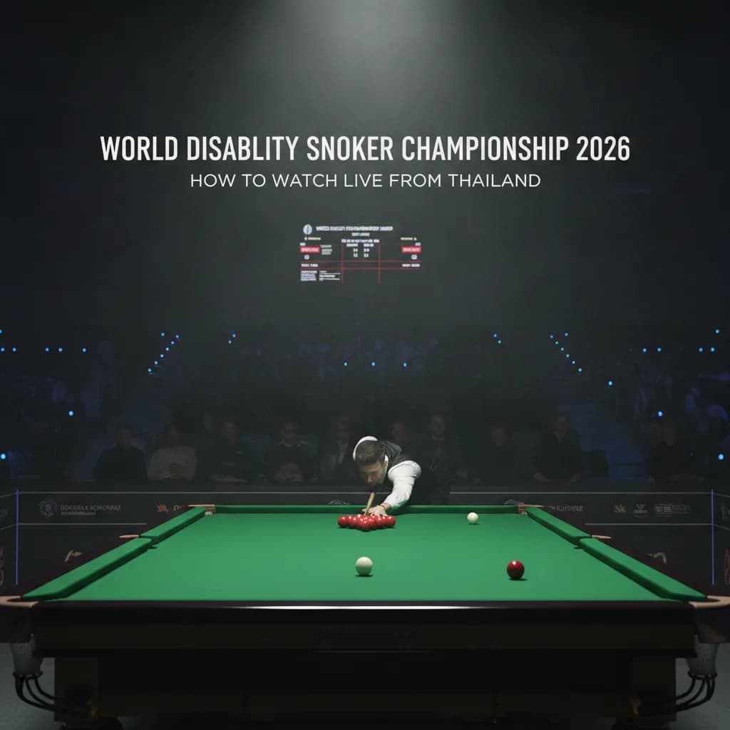 World Disability Snooker Championship 2026: How to Watch Live from Thailand