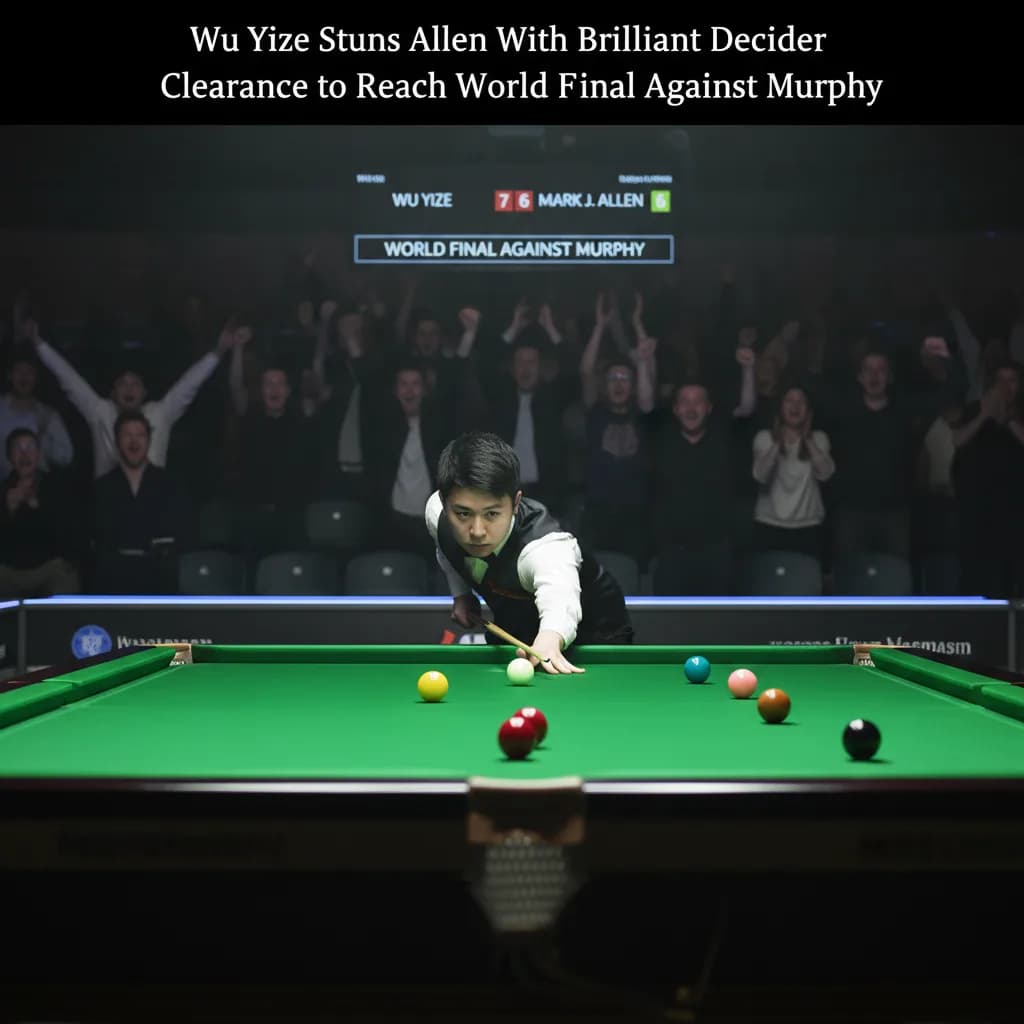 Wu Yize Stuns Allen With Brilliant Decider Clearance to Reach World Final Against Murphy