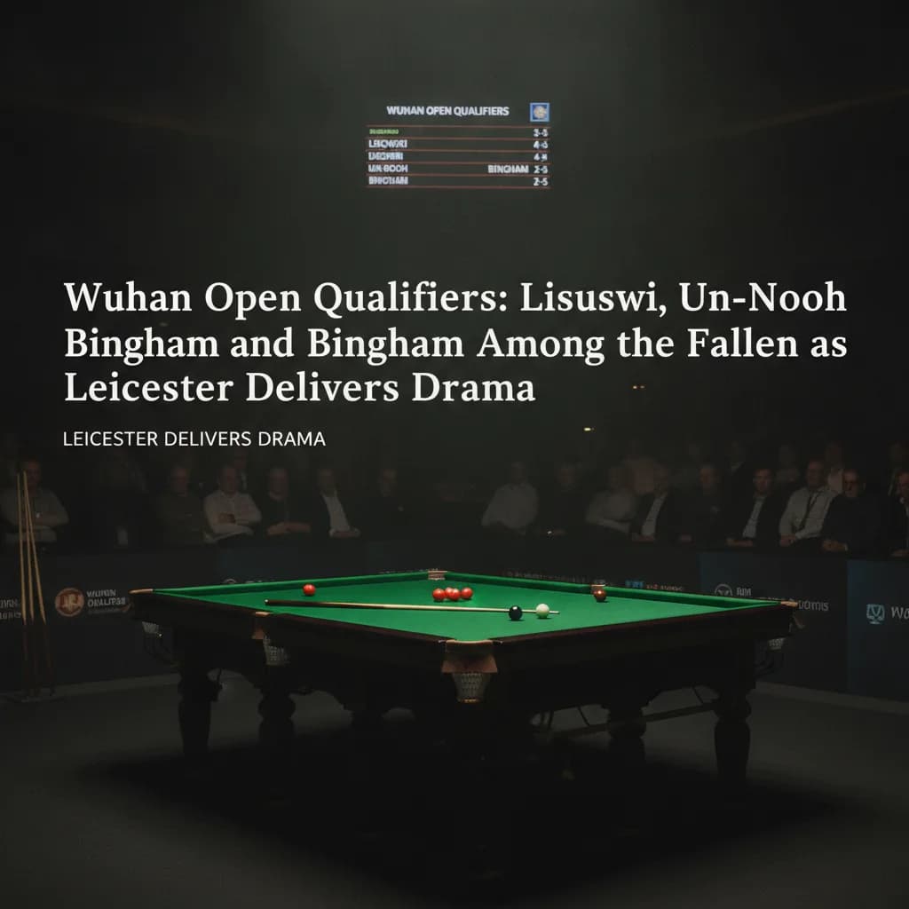Wuhan Open Qualifiers: Lisowski, Un-Nooh and Bingham Among the Fallen as Leicester Delivers Drama