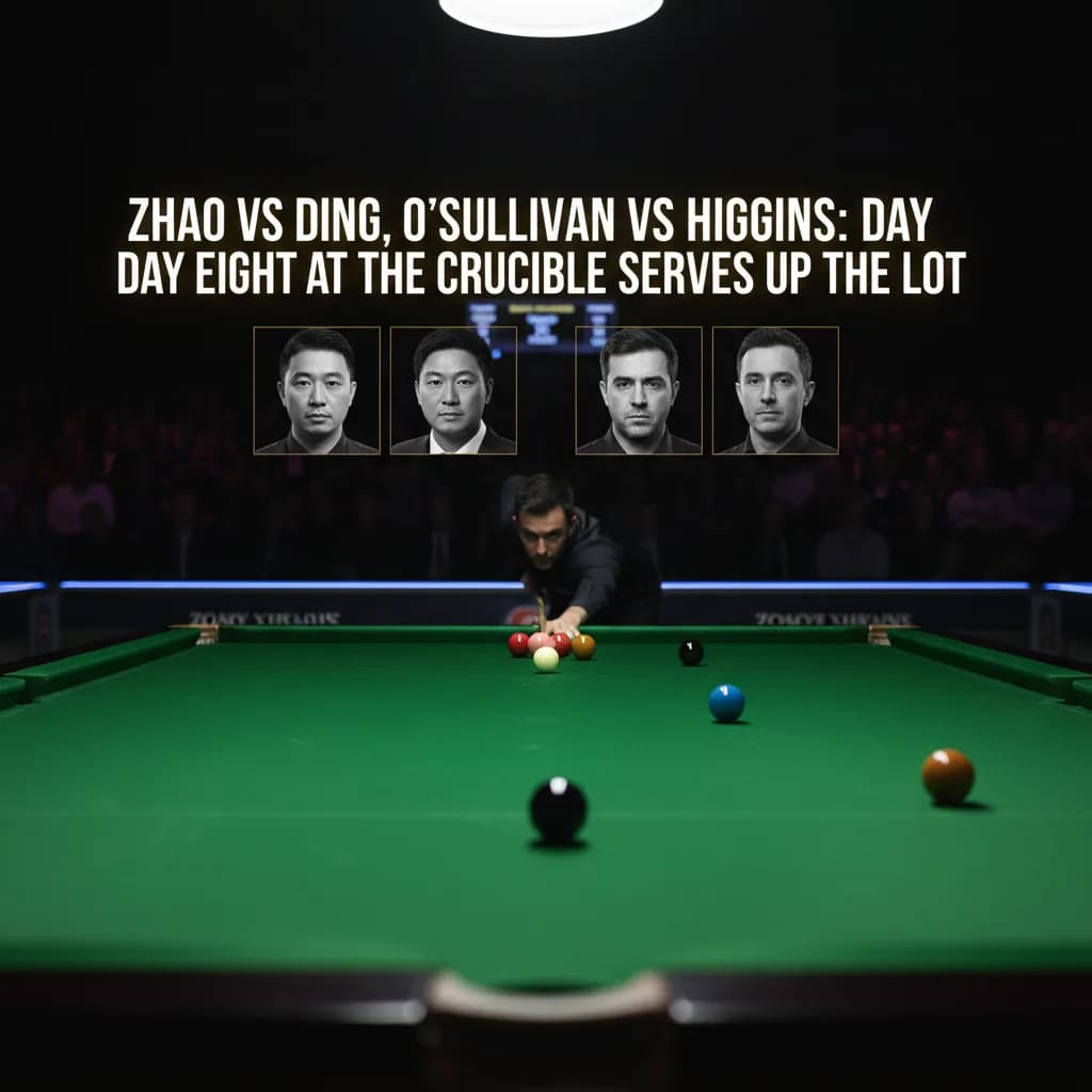 Zhao vs Ding, O'Sullivan vs Higgins: Day Eight at the Crucible Serves Up the Lot